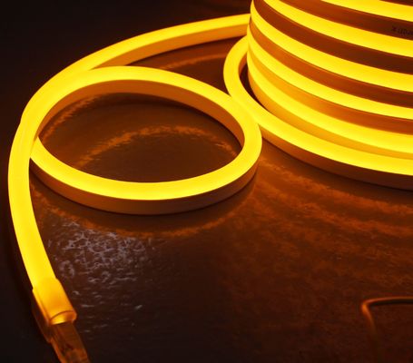50m spoel Neo neon led flexibel neon strook licht 5050 waterdicht geel amber neon touw
