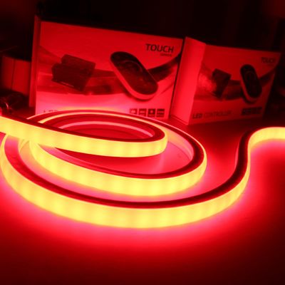 Waterdicht LED neon flex / RGB Meerkleurig wisselend Flexibel neon touw lichten vierkant 17x17mm
