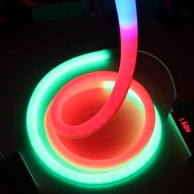 Verbazingwekkend ronde 360 graden geleid neon flexibele digitale dmx neon strook licht dmx pixel neon touw