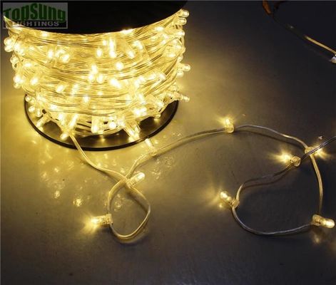 Kerst 100m 666leds 12V LED Clip Lights warm wit 5mm feest led kerst licht string