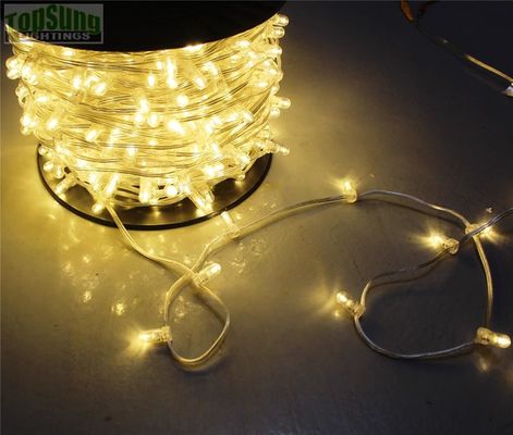 100m spoel kristal warme witte clip string 666 leidde kerst decoratieve lichten strings