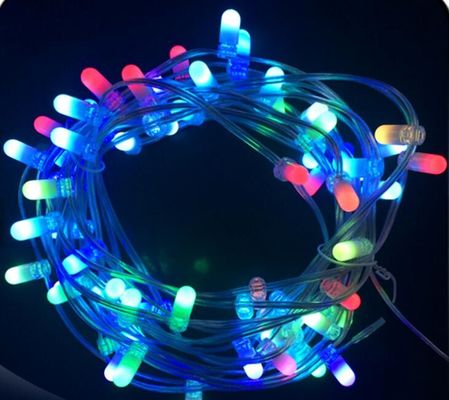 Buiten decoratieve kerstboom licht string 100m 666leds kleurveranderend 12V LED Clip lichten