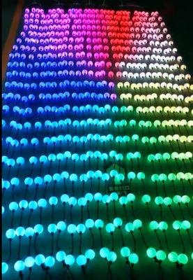 10 ft spoel DMX 24v 50mm RGB pixel led lichtstrengen wereldbol 3D ballen voor buiten decoratie project