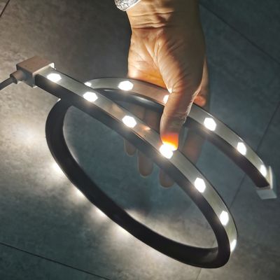 Zwarte PVC-touw LED Landschapsverlichting Wandwas Led Strip Flexibel