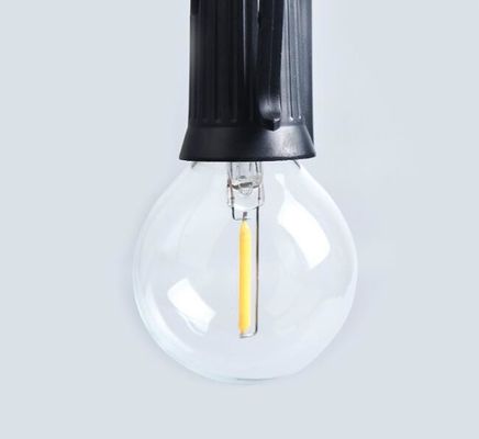 100ft G40 Outdoor Led Light String Globe Lampen Zwarte Draad Verbindbaar
