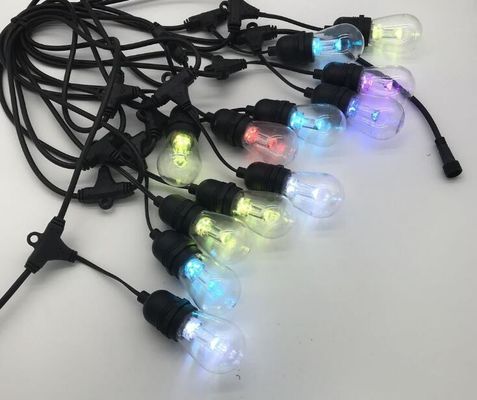 220V E27 Socket LED Fairy Socket String Lampen 48 Ft Kerstmis 15 Lampen
