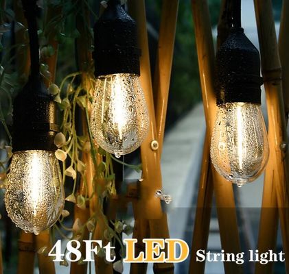 Commerciële kwaliteit Vakantiedekoratieve lampen String 48FT Warm White E26 Shatterproof Bulbs